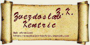 Zvezdoslav Kentrić vizit kartica